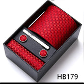 Conjunto de Gravata Texturizada Vermelho Sparka